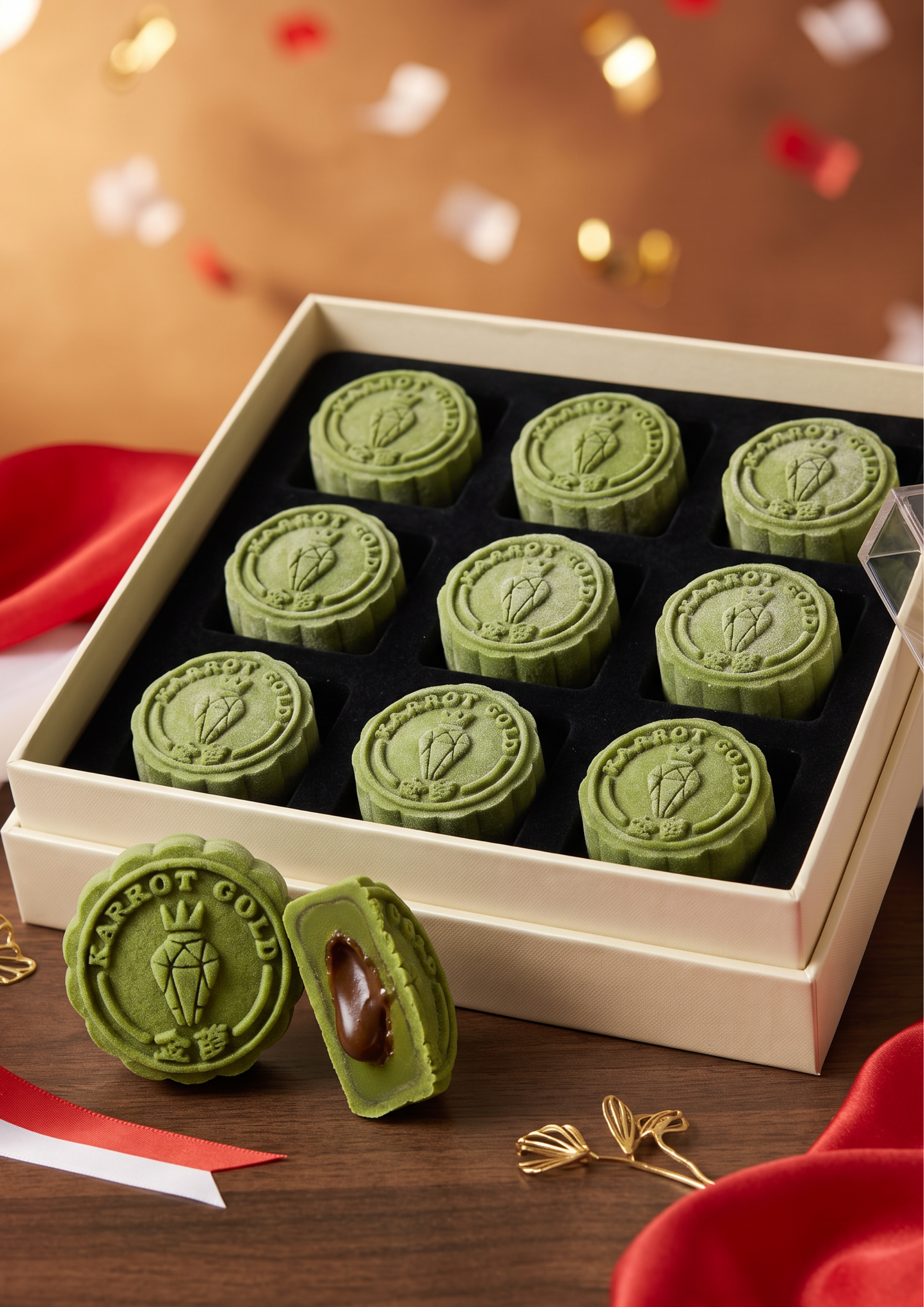 Matcha Snow Skin Mooncake